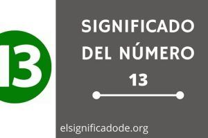 Significado del número 13