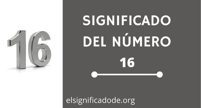 Significado numero 16