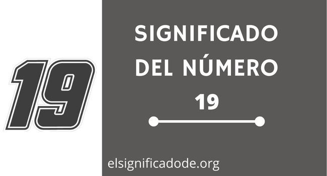 Significado numero 19