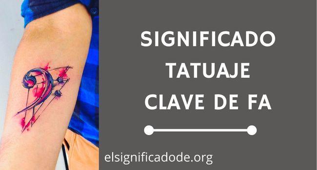 Que significa tatuaje clave de fa