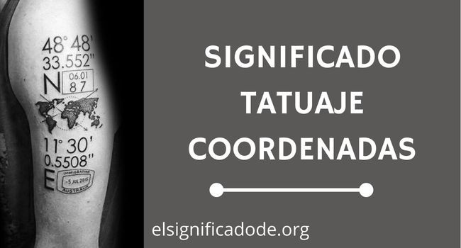 Qué significa un tatuaje de coordenadas