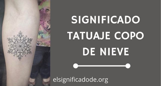 que significa tatuaje copo de nieve