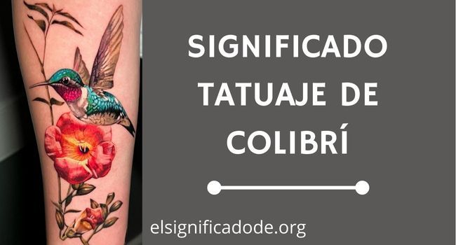 Significado Tatuaje de colibrí