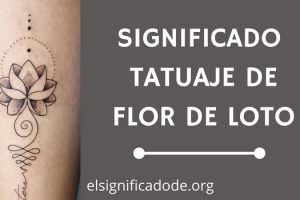 Significado Tatuaje Flor de Loto