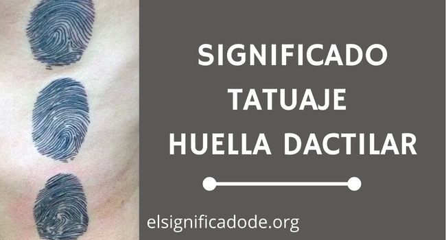 Que significa un tatuaje huella dactilar