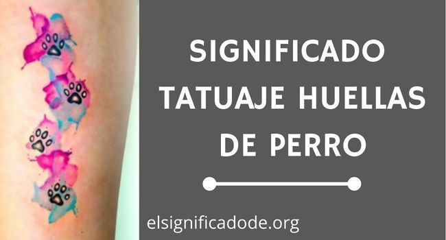 Qué significa Tatuaje Huellas de Perro