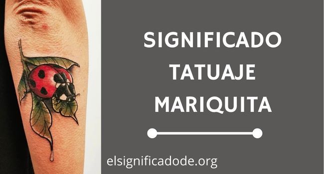 Qué significa un tatuaje de mariquita