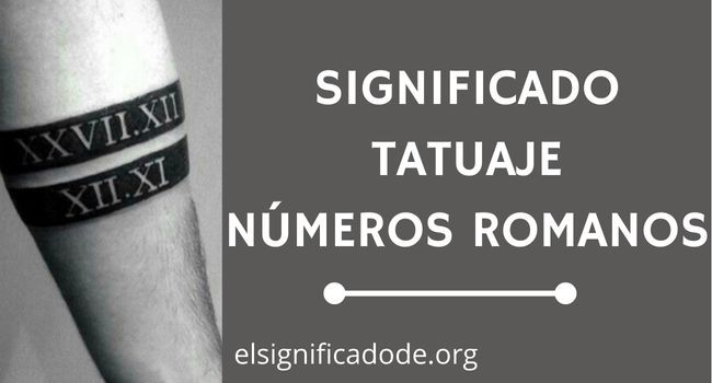 Qué significa un tatuaje de numeros romanos