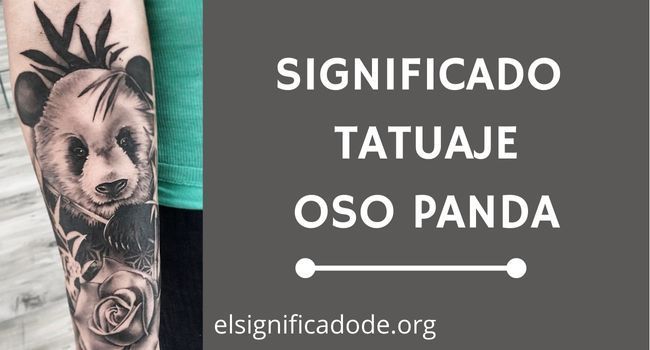 Qué significa un tatuaje de oso panda
