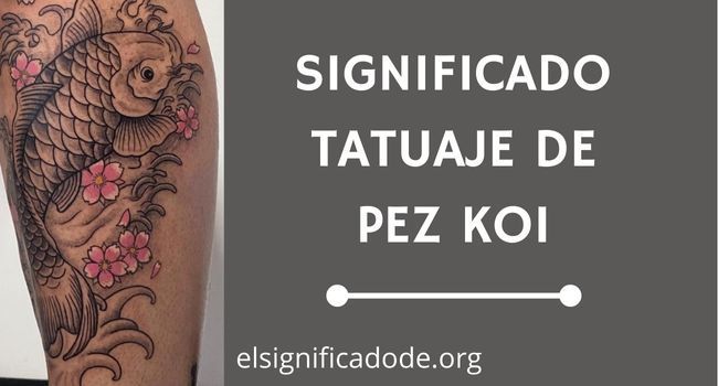 Significado tatuaje pez koi
