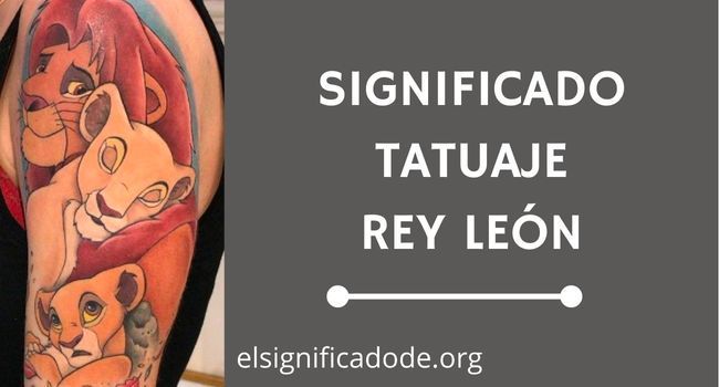 Que significa tatuaje rey leon