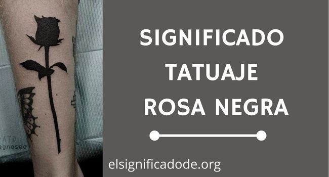 Significado Tatuaje Rosa Negra