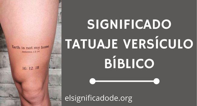 Qué significa tatuaje versiculo biblico