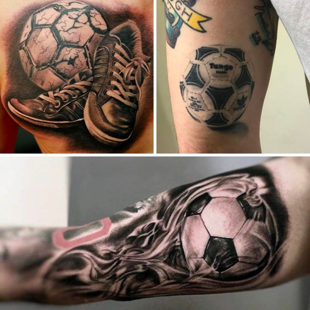 Tatuajes de balones de futbol