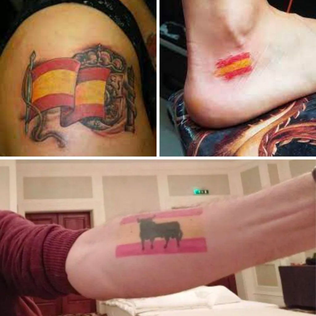 Tatuajes de Banderas de España