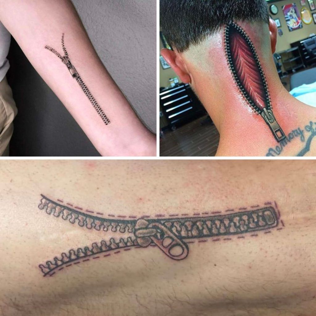 Tatuaje Cremallera