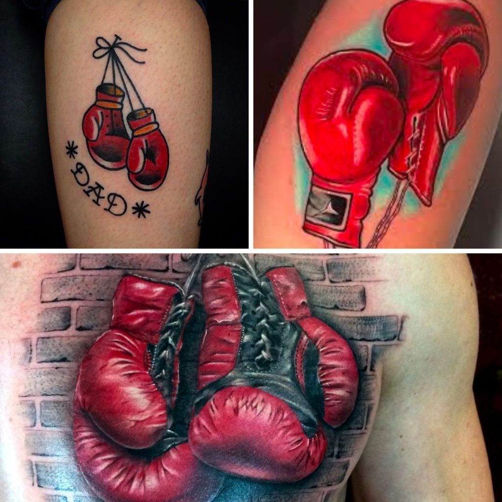 Tatuajes de guantes de boxeo