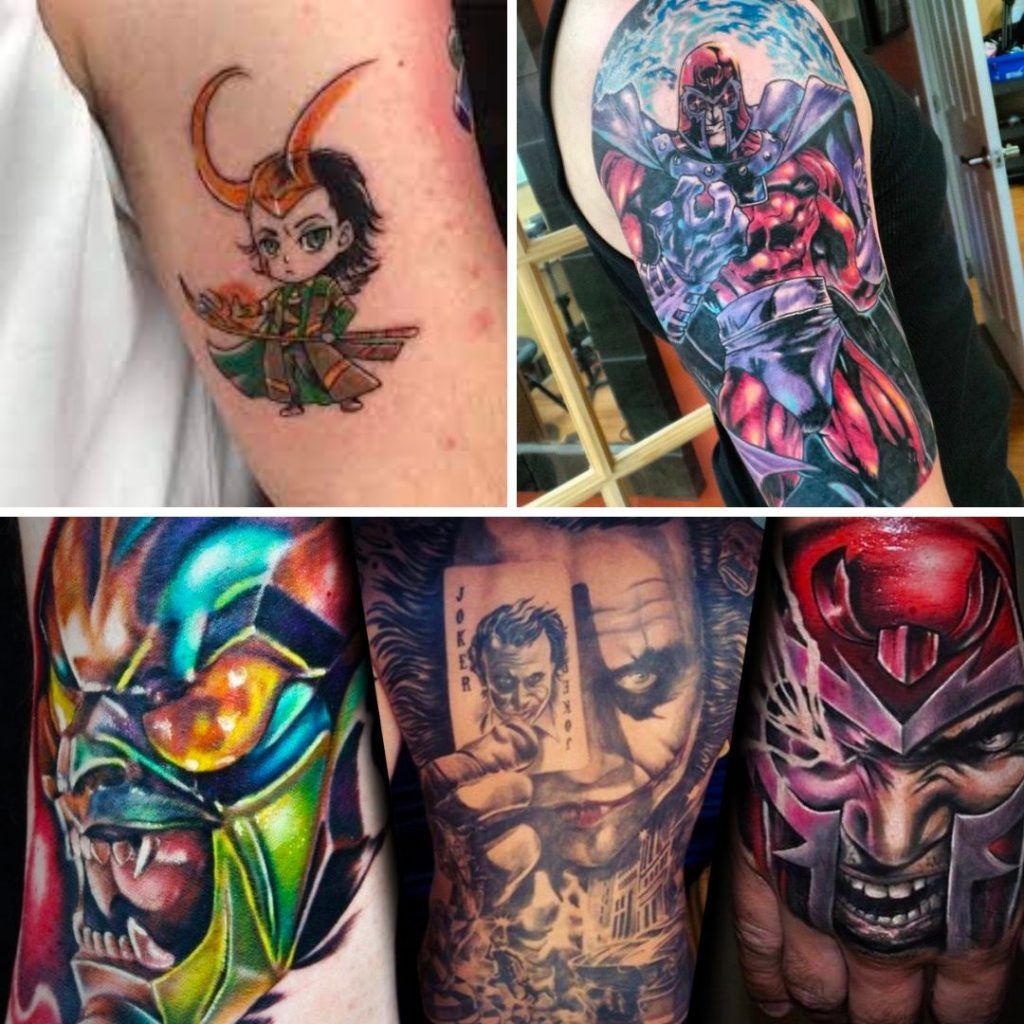 Tatuajes heroes villanos