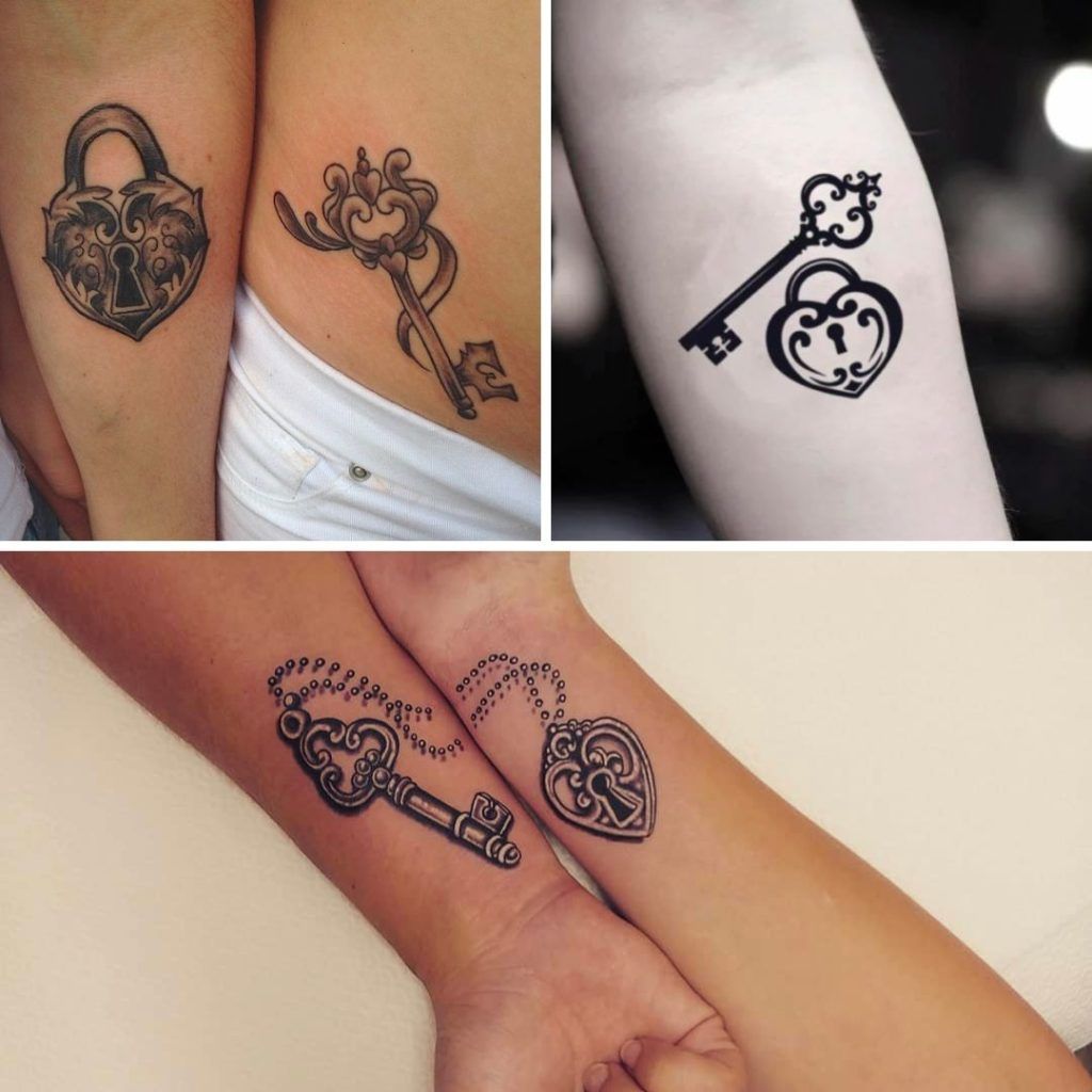 Tatuajes de huella y candado