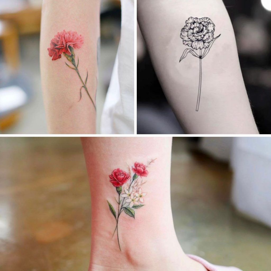 Tatuajes de Claveles