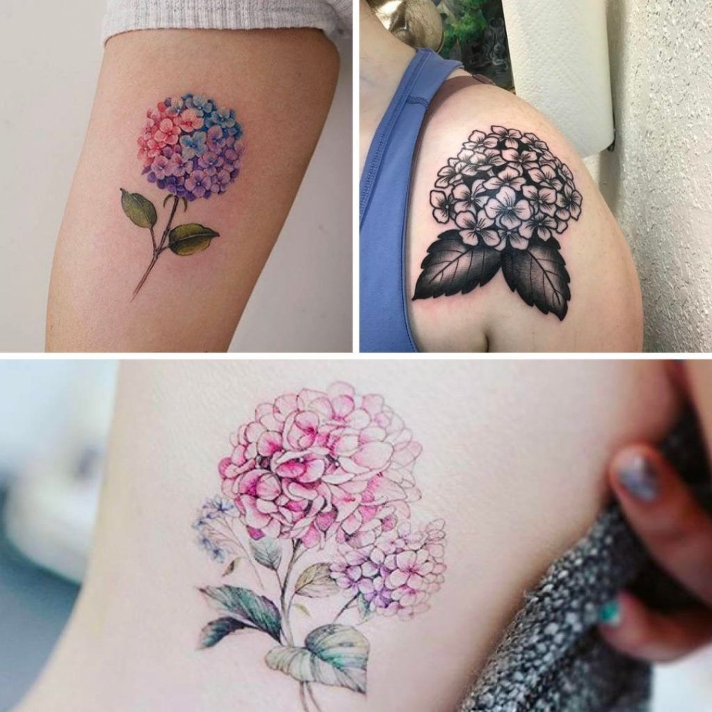 Tatuajes de Hortensias