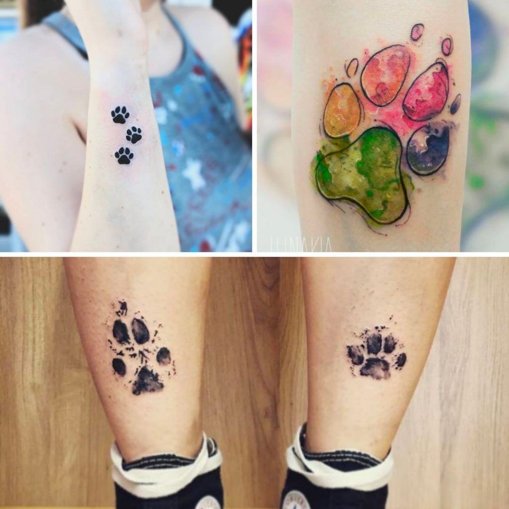 Tatuaje Huellas de Perro