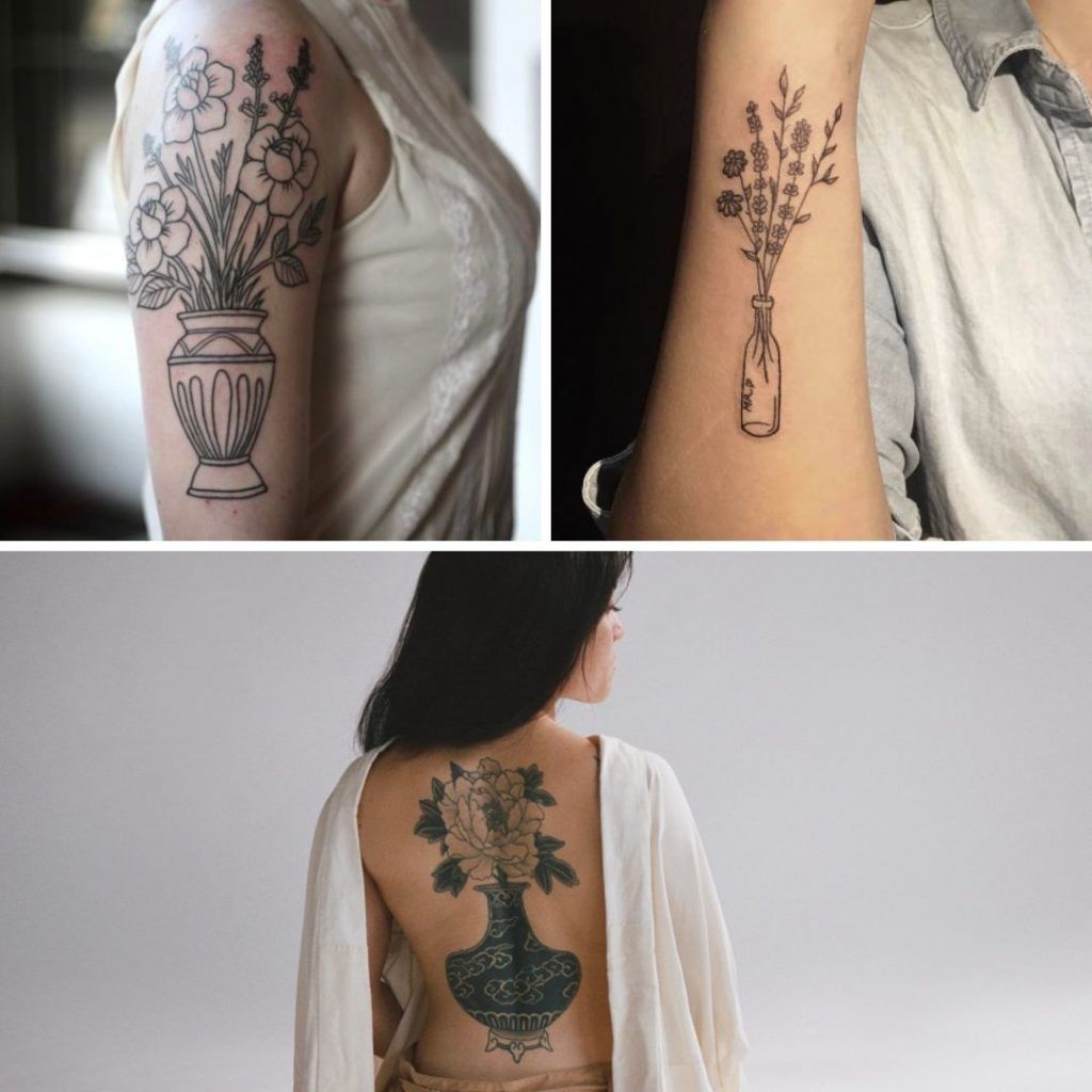 Tatuajes de jarrones