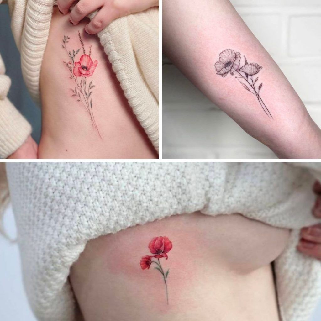Tatuajes de Amapolas