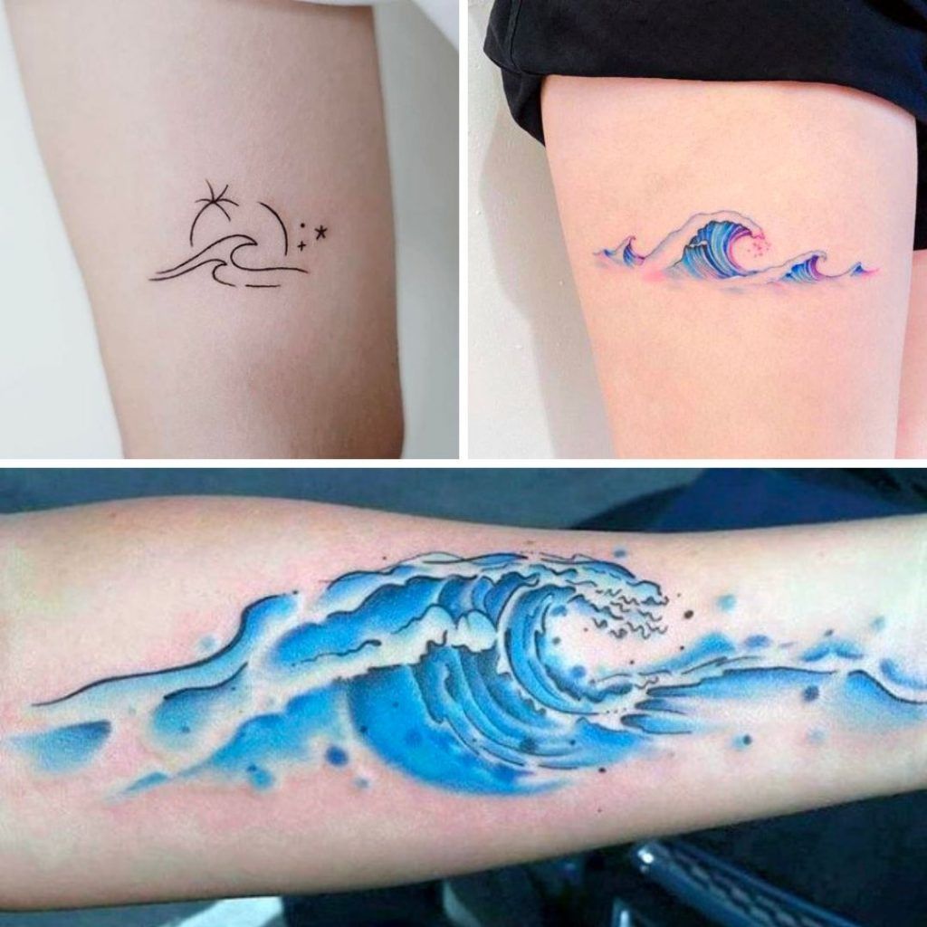 Tatuajes ola de mar