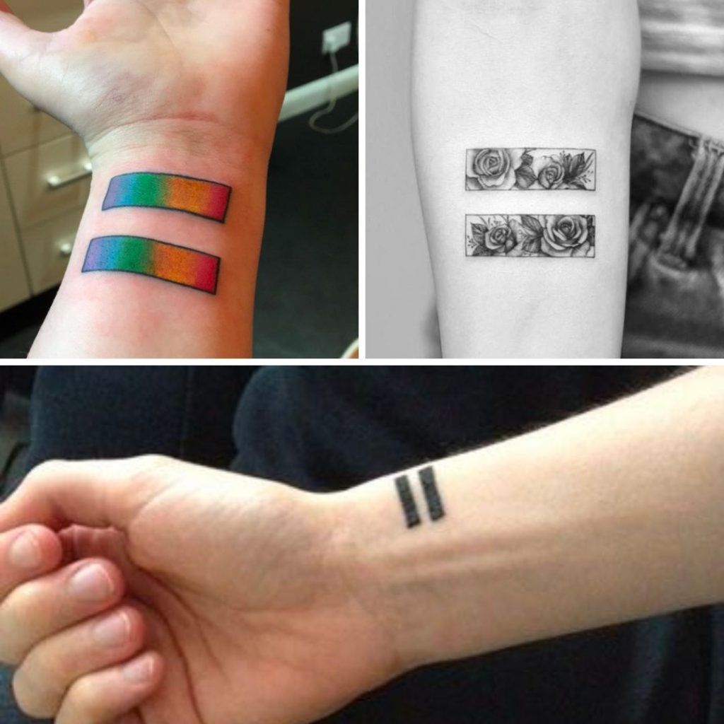 Tatuajes signo igual