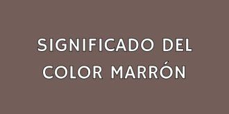 Significado del Color Marrón