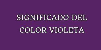Significado del Color Violeta
